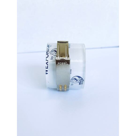 Fossil Star Master Women LU-2537 SS Gold Chrome Dive Watch 50M Business Casual - Picture 12 of 15